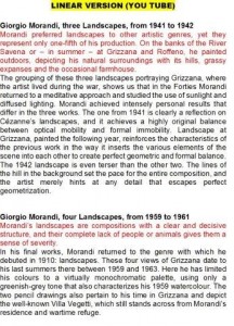 FIG 6. GiorgioMorandiMultimedia, linear version for Youtube