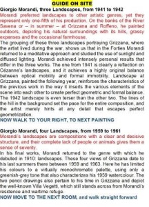 FIG 7. GiorgioMorandiMultimedia, guide on site version